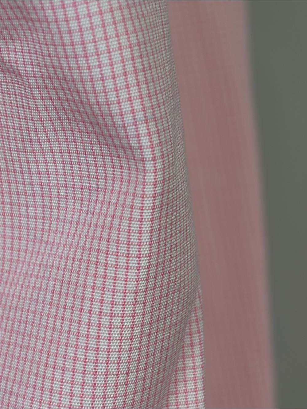 Charvet Dress Shirt, French Cuffs , Split Hem, Light Pink Check, MenM(39)15.5 - Picture 13 of 15